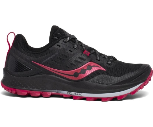 Tenis Saucony Peregrine 10 Mujer Zapatillas Trail Running Negras / Barberry México MX-190-MB